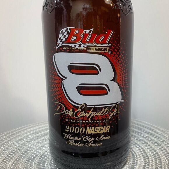 Vintage Dale Earnhardt Jr #8 Budweiser 2000 Glass Bottle - Picture 3 of 13